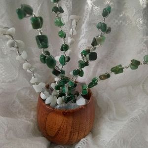 Jade, White Marble, &Rube Zoisite Healing and protection Plant